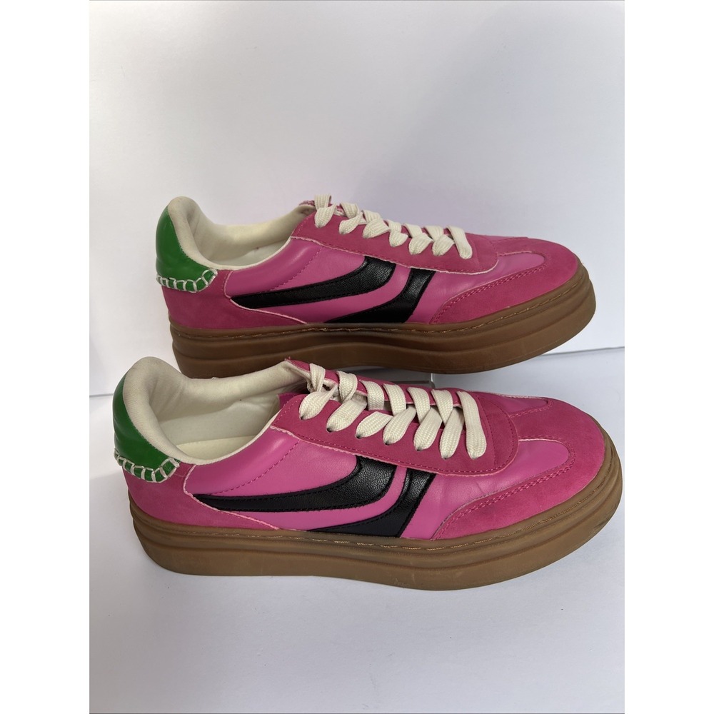 Project Cloud Memory Foam Womens Sneakers Pink Green Black Size 7 EU 37.5 - Picture 2 of 16